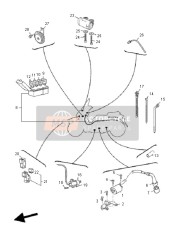 5VX833710100, Claxon, Yamaha, 2